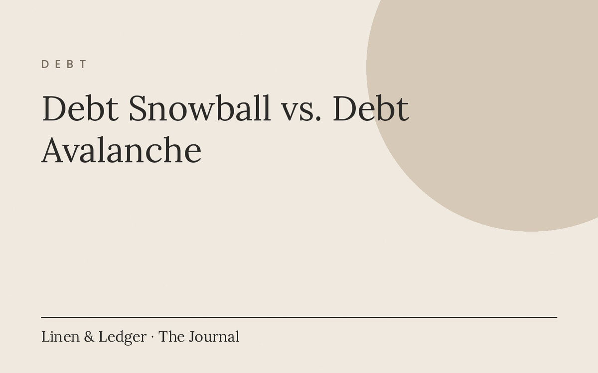 Debt snowball vs. debt avalanche