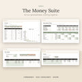 The Money Suite bundle: budget, paycheck, debt payoff and savings spreadsheets